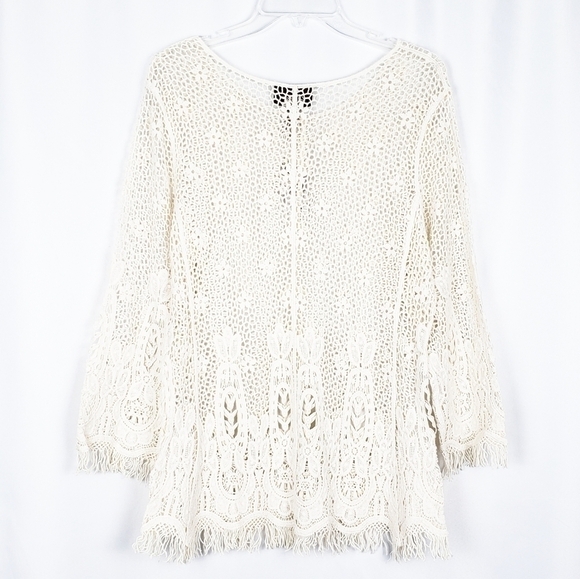 LE MODA crochet woven top - Picture 4 of 5